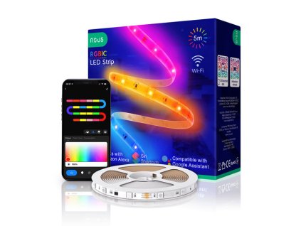 NOUS F4, SMART LED Pásik, RGB+IC, 18W, 5m