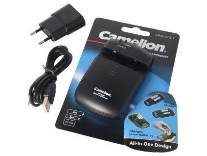 CAMELION LBC-0313-1, Nabíjačka batérii, čierna