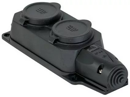 METESOLID zásuvka 2x230V 16A IP44 M404006