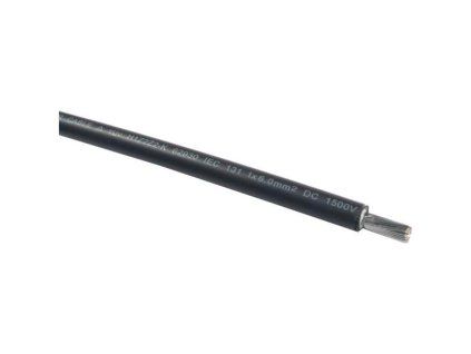 Solárny kábel 6mm2, čierny