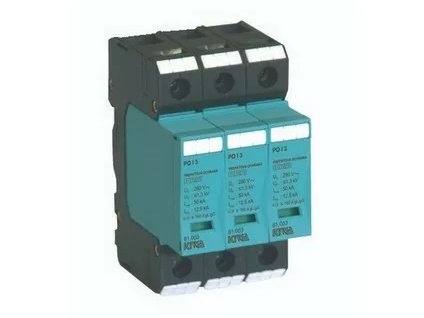 PO I 3 280V/12,5kA, 3p, pre sústavu TN-C, 3 fázovú, 4 vodičovú (L1,L2,L3 a PEN) B+C