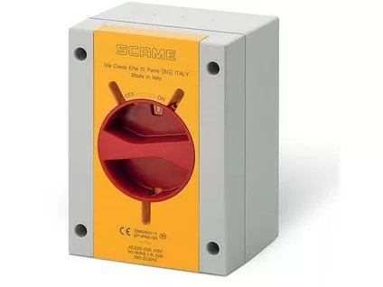 Priemyselný spínač ISOLATOR 20A 3P IP65 EM 590.EM2013