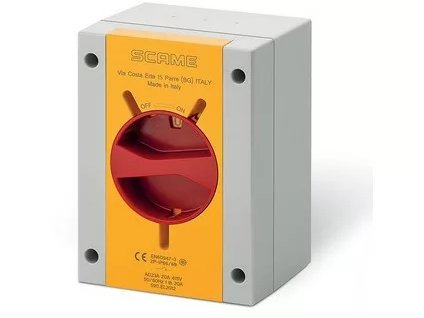 Priemyselný spínač ISOLATOR 32A 3P+N IP65 EM 590.EM3215