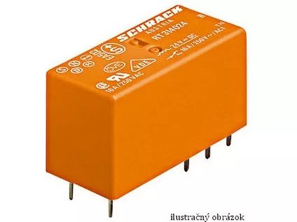 Relé RT 2P/8A,230VAC, pinning 5.0mm RT424730