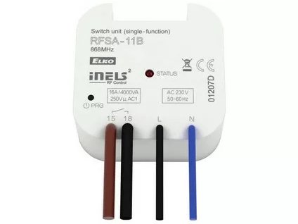 RF prijímač základný: Spínací aktor - 1 funkcia, 1 x sp RFSA-11B