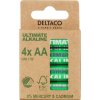 DELTACO ULTIMATE Nordic Ecolabel, Batérie alkalické AA, LR06, 4ks