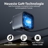 INTENSO W65ACIC GaN, USB-A/C, Nabíjačka, 65W, čier