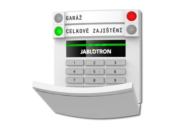 JA-153E-WH Bezdrátový přístupový modul s klávesnicí a RFID