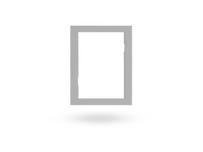 JA-193PL-F-S-G Rámeček k držáku JA-193PL-BOX-S - šedý