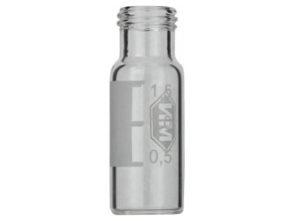 Závitové vialky N 9, 1.5 mL, číre, 11.6 x 32 mm, so štítkom + grad., 100ks, 702283