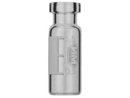 Krimpovacie vialky N11, 1.5 mL, číre, 11.6 x 32 mm,so štítkom + grad., 100ks, 702885