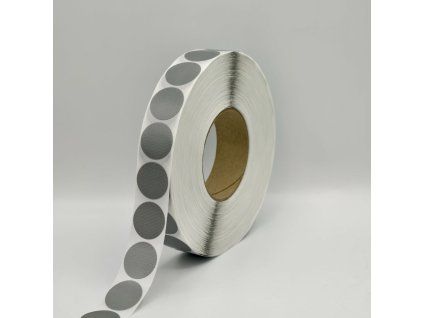 AZ TECH 30mm logistická samolepicí kolečka stříbrná - 2000 ks