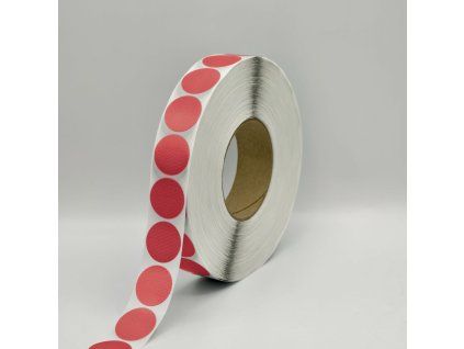 AZ TECH 30mm logistická samolepicí kolečka červená - 2000 ks
