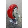 102 mm polyuretanové kolečko červené (4 inch caster)