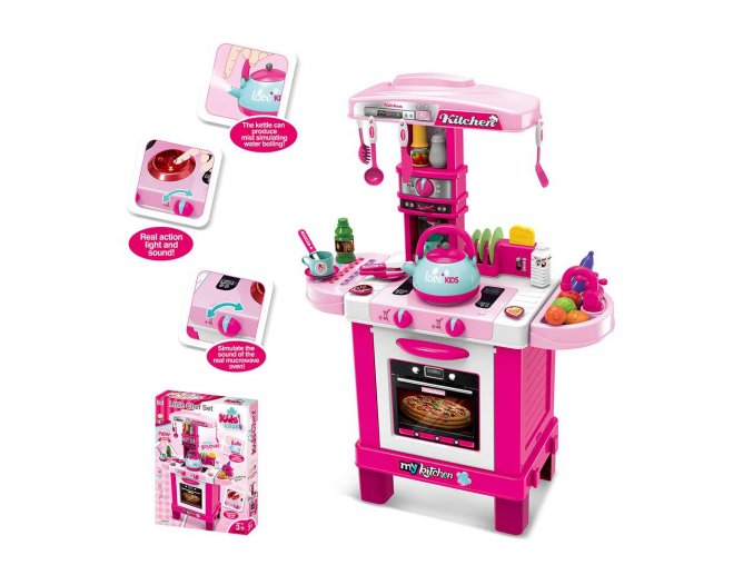 Dětská kuchyňka Baby Mix růžová
