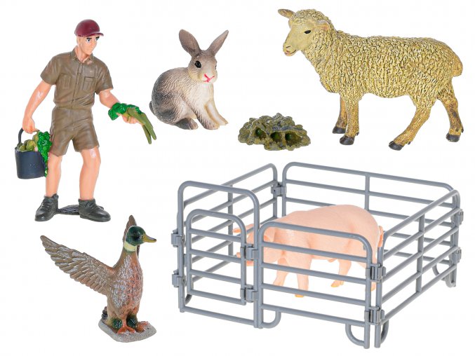 Zoolandia ovce s prasetem a doplňky v krabičce