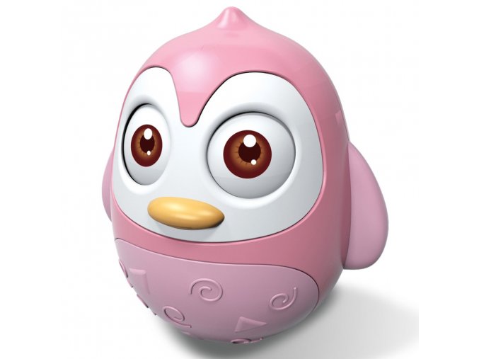 Kývací hračka tučňák růžový