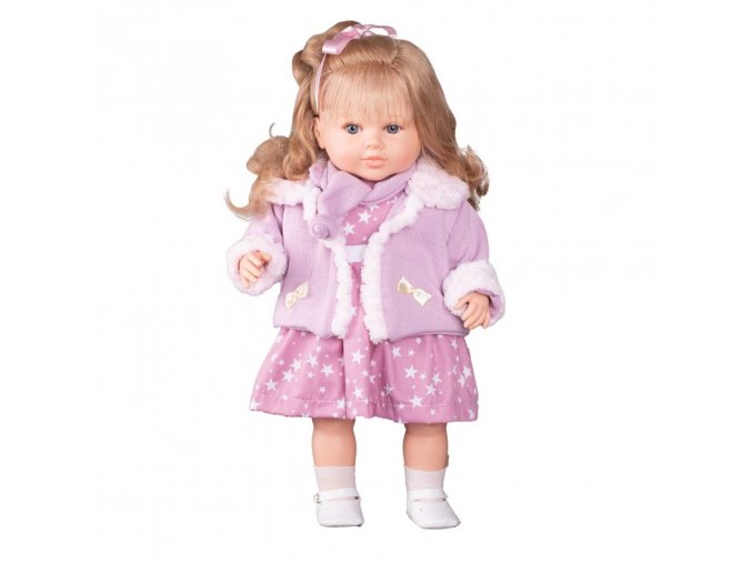 Luxusní mluvící dětská panenka-holčička Berbesa Kristýna 52 cm