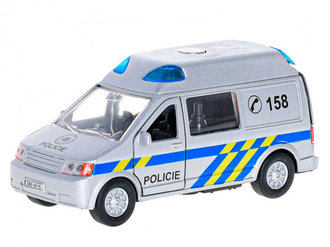 Traffic policie 14 cm kov zpětný chod na baterie český design světlo a zvuk