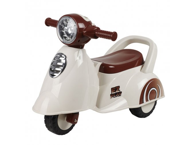 Dětské odrážedlo motorka se zvukem Scooter bílé