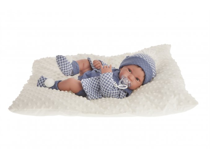 Pipo - realistická panenka miminko s celovinylovým tělem - 42 cm