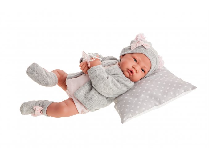 Nacida - realistická panenka miminko s měkkým látkovým tělem - 40 cm