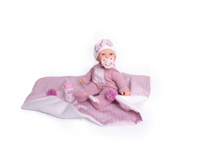 Kika - realistická panenka se zvuky a měkkým látkovým tělem - 27 cm