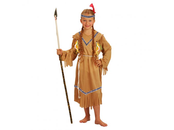 Dětský kostým indiánka s čelenkou (S)