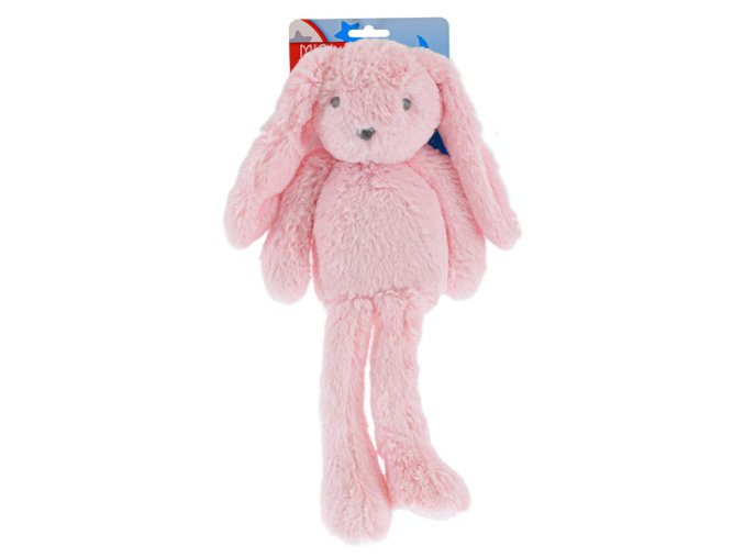 Mini Club zajíček plyšový růžový 30 cm dlouhé nohy