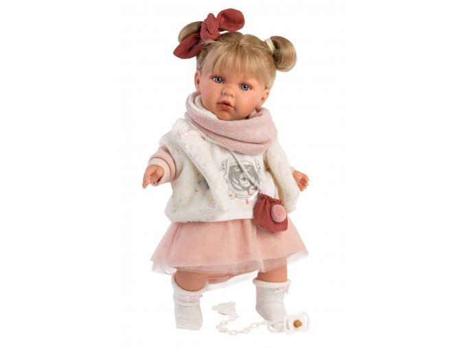 Julia - realistická panenka se zvuky a měkkým látkovým tělem - 42 cm