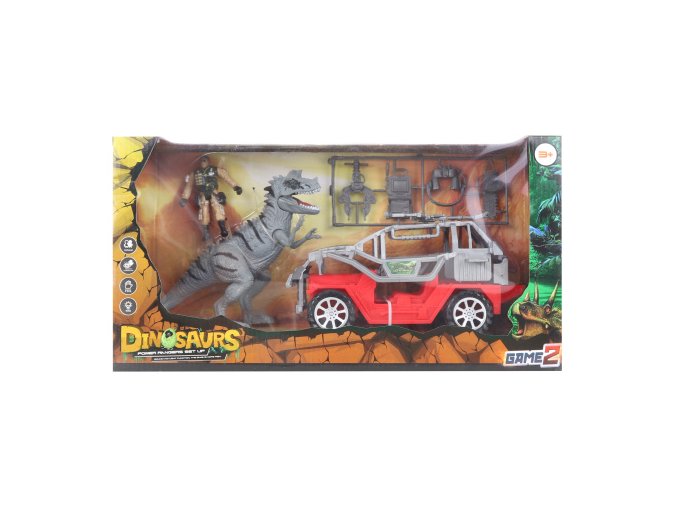 Auto s dinosaurem