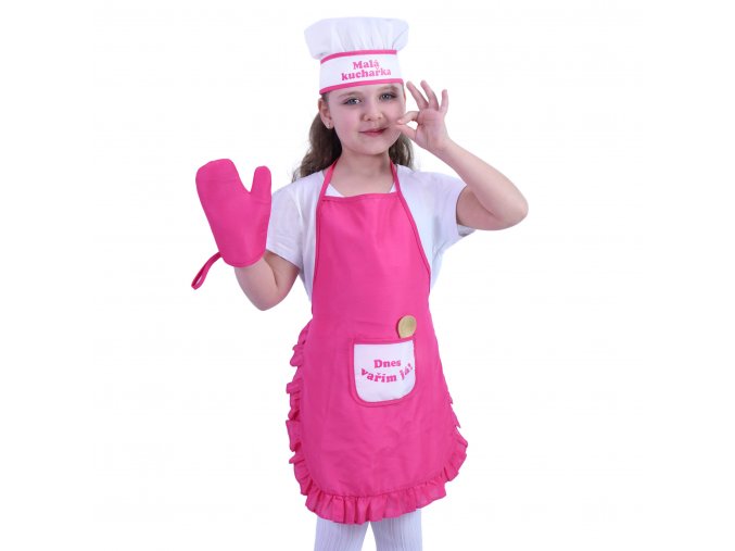 Dětský kostým kuchařka s příslušenstvím