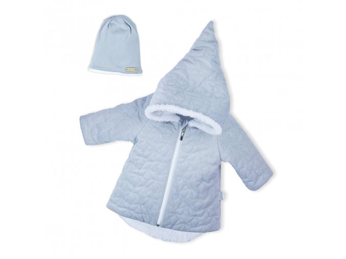 Zimní kojenecký kabátek s čepičkou Kids Winter šedý