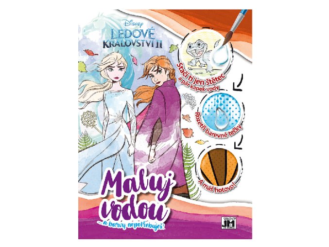 Omalovánka A4 Maluj vodou FROZEN 2 - LEDOVÉ KRÁLOVSTVÍ