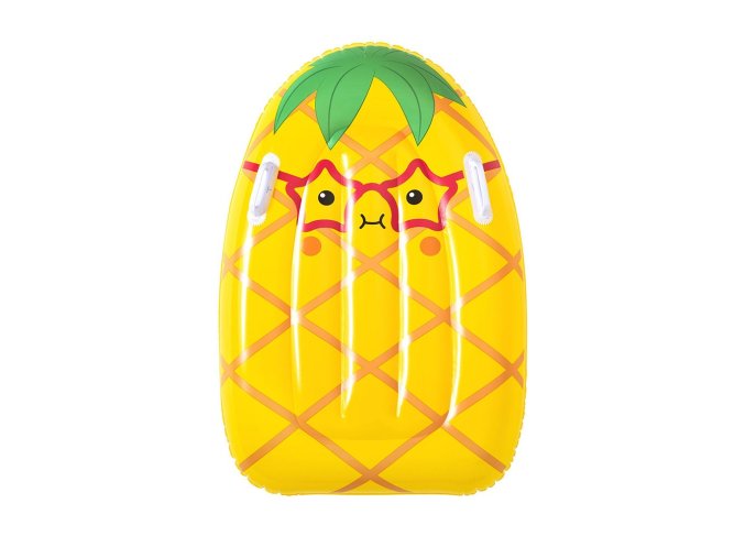 Dětské nafukovací lehátko s úchyty Ananas 84 x 56 cm