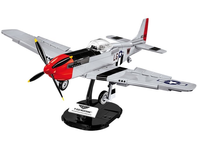 TOP GUN P-51 D Mustang, 1:32, 350 kostek, 1 figurka