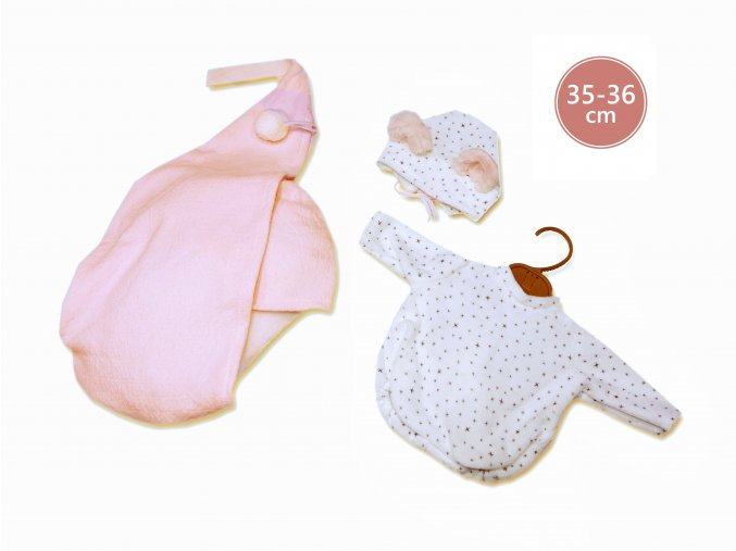 2-dílný obleček pro panenku miminko New born velikosti 35-36 cm