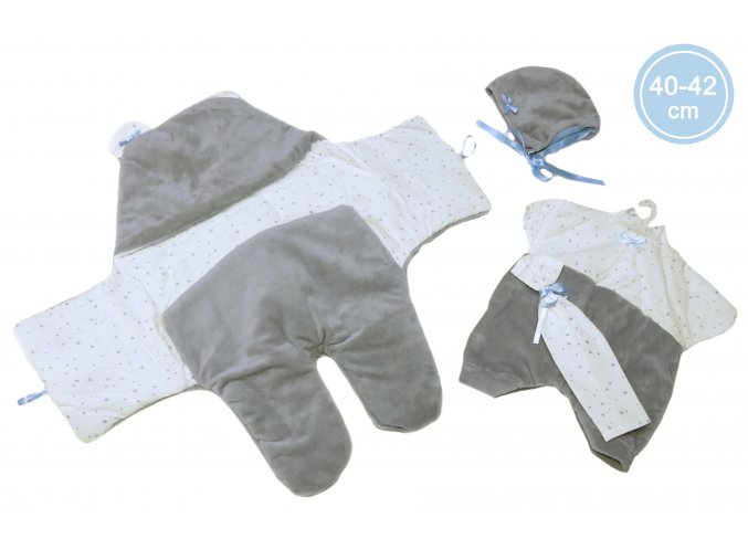 2-dílný obleček pro panenku miminko New born velikosti 40-42 cm