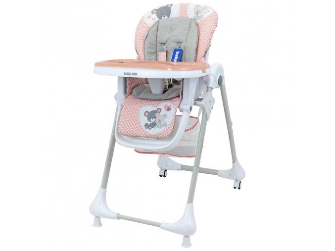 Jídelní židlička Infant pink