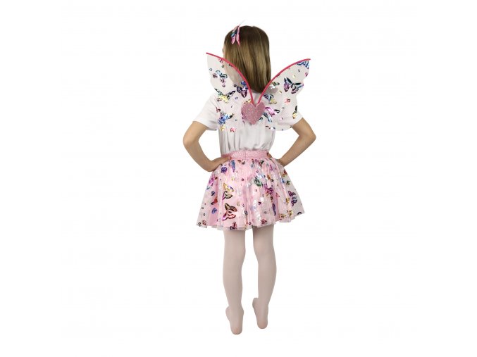 Dětský kostým tutu sukně motýl s čelenkou a křídly