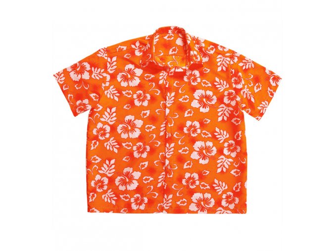 Košile Havaj - oranžová