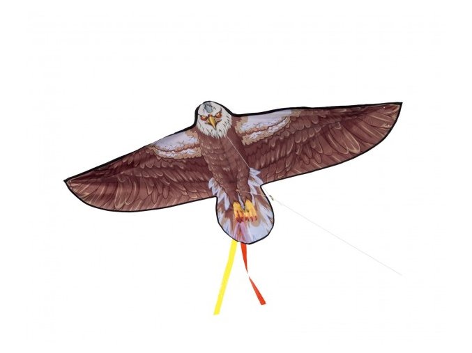 Drak létající nylon orel 138x69 cm v sáčku