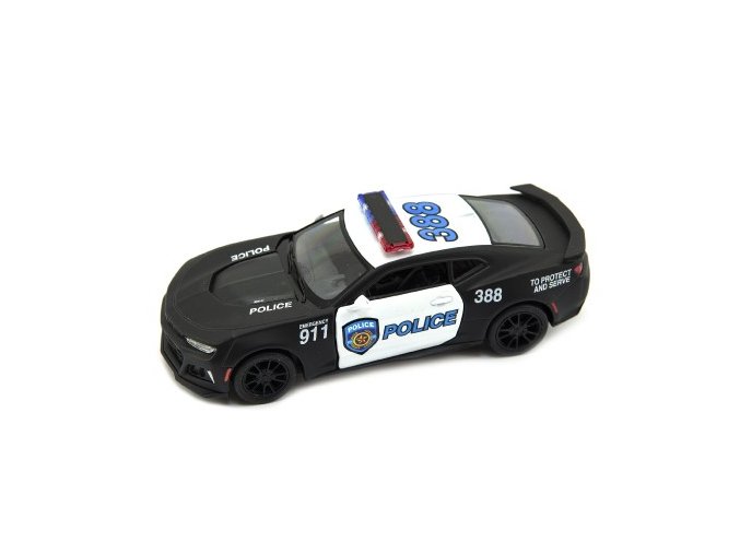 Auto Kinsmart Chevrolet Camaro policie/hasiči 12 cm kov/plast