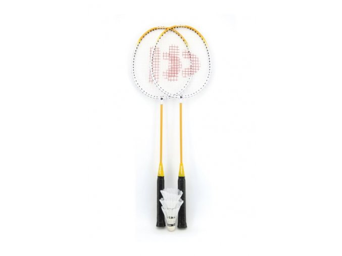 Badminton sada + 3 košíčky Donnay kov 66 cm asst