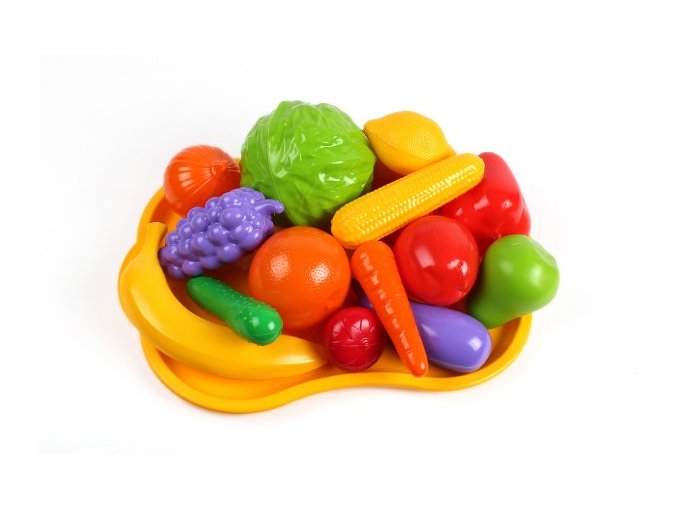Ovoce a zelenina s podnosem plast v síťce