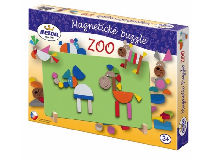 Magnetické puzzle Zoo v krabici