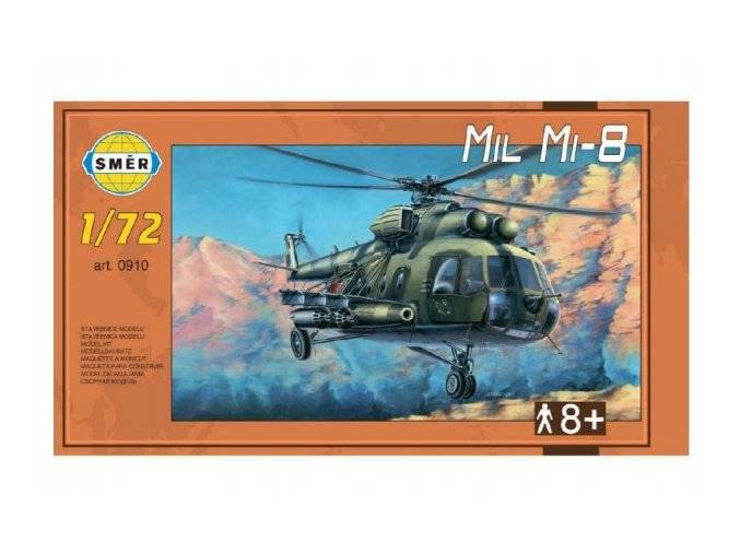 Model Mil Mi-8 1:72 25,5x29,5 cm v krabici