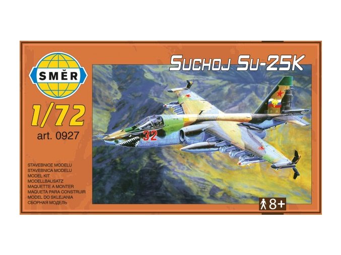 Model Suchoj Su-25K 21x20 cm v krabici