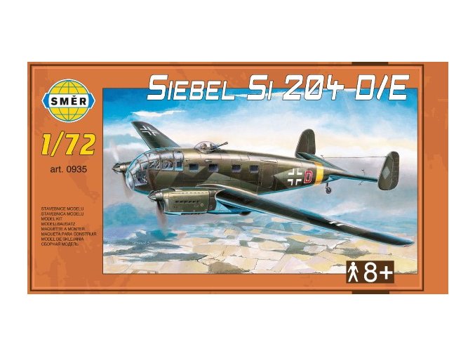 Model Siebel Si 204 D/E 1:72 29,5x16,6 cm v krabici