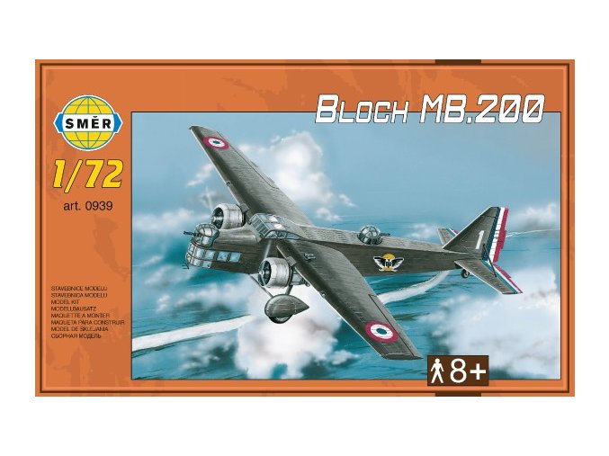 Model Bloch MB.200 31,2x22,3 cm v krabici